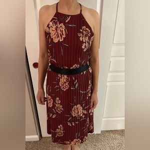 Leith matching burgundy set. Top: small, Skirt: Medium